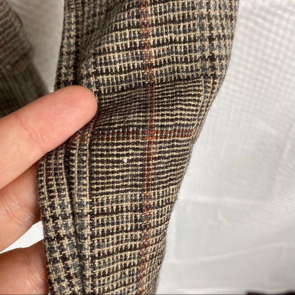 Twik Simons Canada Brown Long Sleeve Wool Button Down Blazer Size S Petite - Picture 15 of 15